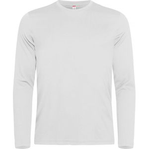 Clique 3 pack Spun Dye T-shirt met lange mouwen Wit maat 4XL