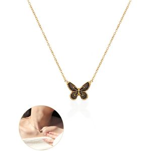 Semyco® Ketting Dames Goudkleurig - Halsketting met Hanger verguld 18 Karaat Goud - Moederdag Cadeau voor Vrouw - Lysa