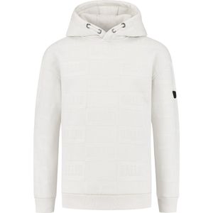 Ballin Amsterdam - Jongens Oversized fit Sweaters Hoodie LS - Off White - Maat 14