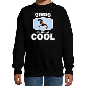 Dieren arenden sweater zwart kinderen - eagles are serious cool trui jongens/ meisjes - cadeau rode wouw roofvogel/ arenden liefhebber - kinderkleding / kleding 152/164