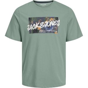 JACK&JONES JJHAWAII SHAPE TEE SS CREW NECK LN Heren T-shirt - Iceberg Green