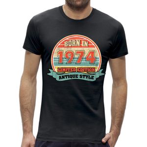 Antique Style 50 jaar verjaardag Abraham t-shirt / kado tip / Heren maat XXL / cadeau / leeftijd / Man / 1974