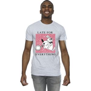 Disney Heren Alice In Wonderland Wit Konijn T-Shirt