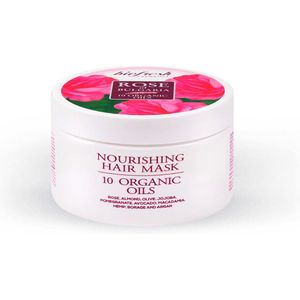 Versterkende haar masker met Bulgaarse rozen water - macadamia olie - tarwe proteïne 300ml