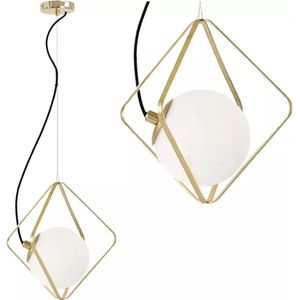 TooLight Hanglamp APP1017-1CP - E27 - 34 x 34 cm - Goud