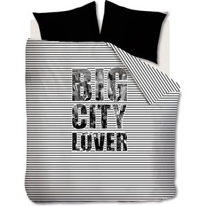 Beddinghouse Studio Big City Lover Dekbedovertrek - Zwart - Lits-jumeaux - 240x200/220 cm