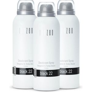 JANZEN Deodorant Spray Black 22 3-pack