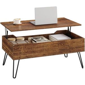 RoyaLuxe - Salontafels - Salontafel - Salontafel Met Verborgen Opbergruimte - Bijzettafel - Tafel - Sidetable - Eettafel - Tafels - Woonkamer - Keukentafel - Salontafel Met Opbergruimte - Salon Tafel - Tafeltje - Woonkamer Tafel - Woonkamer Tafeltje