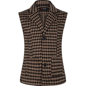 Rellix Gilet Pied De Poule Blazers Meisjes - Camel - Maat 164