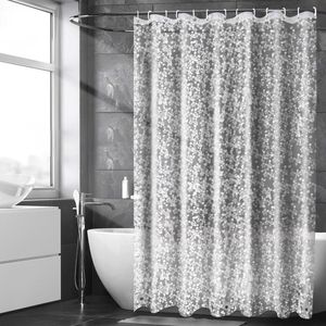 Douchegordijn 100 x 200 cm met Antischimmel en 3D Kieselsteenpatroon - Waterdicht en Eenvoudig te Installeren
