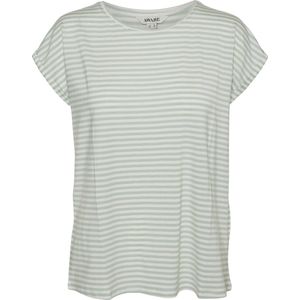 VMAVA PLAIN SS TOP STRIPE GA JRS N