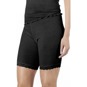 Nina von C dames Merino Wollen boxershort - Radler - Warme dames onderbroek lange pijpjes - 36 - Zwart