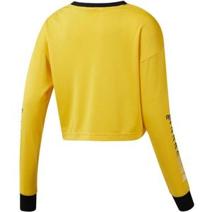 Reebok Cl V P Cropped Longlseeve Sweatshirt Vrouwen geel S.