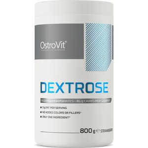 Dextrose - Pure Dextrose - Dextro Energy - 800 g - Aardbei smaak - druivensuiker - OstroVit