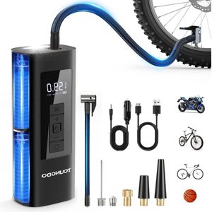 Elektrische Fietspomp - Accucompressor tot 150 psi - Geschikt voor fietsen en ballen