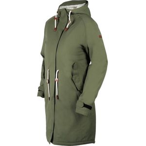 REGEN PARKA RIVER - KHAKIGROEN - DAMES - 3XL - GROTE MAAT - WATERDICHT - TEDDYVOERING -OUTDOOR -