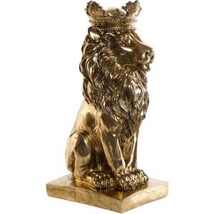 Decoratief beeld Royal Lion - Leeuw - Goud - H34 cm