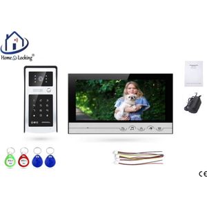 Home-Locking videofoon met 1 binnen 9"" paneel.DT-2223-1-1