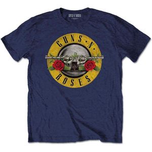 Guns N' Roses - Classic Logo Kinder T-shirt - Kids tm 10 jaar - Blauw