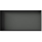 Looox Colour BoX inbouwnis - 60x30x10cm - RVS antraciet mat