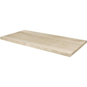 Teakea - Eiken Boomstam Wastafelblad | 40x50x4.5 | Charcoal