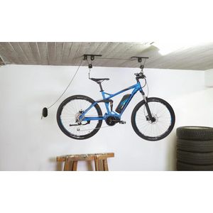 Plus Bike lift, load capacity up to 30 kg, bicycle mount, ceiling mount for bicycles and e-bikes, up to 4 m ceiling height, mechanical, ceiling lift