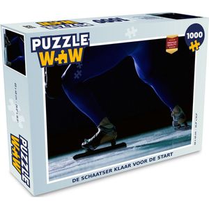 Puzzel De schaatser klaar voor de start - Legpuzzel - Puzzel 1000 stukjes volwassenen