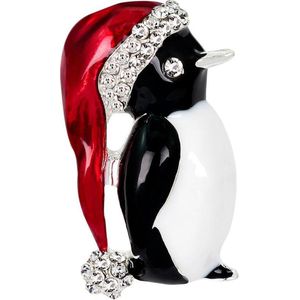 Broche kerst Pinguin