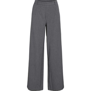 Vila Broek Vivarone Pattern Hw Wide Pant - Noo 14089556 Medium Grey Melange Dames Maat - W38