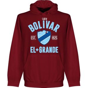 Club Bolivar Established Hoodie - Bordeaux Rood - M