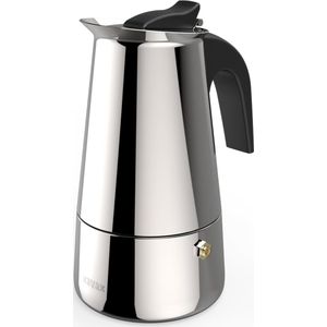 Xavax Espressomaker van RVS voor 4 kopjes, fornuiskan, o.a. inductie, 200ml