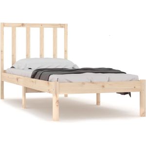 vidaXL - Bedframe - massief - grenenhout - 90x200 - cm
