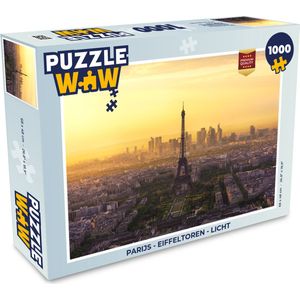 Puzzel Parijs - Eiffeltoren - Licht - Legpuzzel - Puzzel 1000 stukjes volwassenen