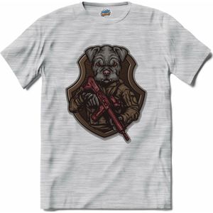 Tactical pitbull | Airsoft - Paintball | leger sport kleding - T-Shirt - Unisex - Donker Grijs - Gemêleerd - Maat XXL