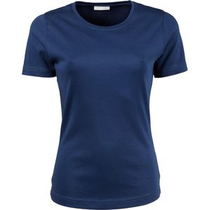 Tee Jays Dames/dames Interlock T-Shirt met korte mouwen (Indigo)
