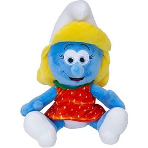 Smurfin Aardbei Jurk - De Smurfen Pluche Knuffel 30 cm - The Smurf Plush Toy - Speelgoed Knuffels Kinderen Jongens Meisjes - Nieuwe Bioscoopfilm