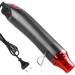 Mini heteluchtpistool met 2 temperatuurinstellingen - 120 °C / 200 °C - 300 W - draagbare heteluchtföhn - handheld heteluchtföhn met inklapbare standaard - voor handwerk, doe-het-zelf, krimpverpakking, reliëf .