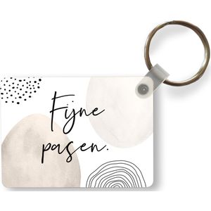 Sleutelhanger - Pasen - Fijne Pasen - Quotes - Spreuken - Uitdeelcadeautjes - Plastic