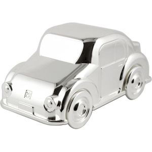 Zilverstad - Spaarpot Auto zilver kleur