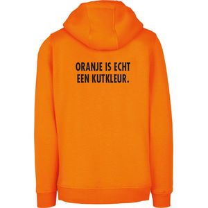 EK Kleding hoodie oranje S - Oranje is echt een kutkleur - soBAD. | Oranje hoodie dames | Oranje hoodie heren | Oranje sweater | Oranje | EK 2024 | Voetbal | Nederland | Unisex
