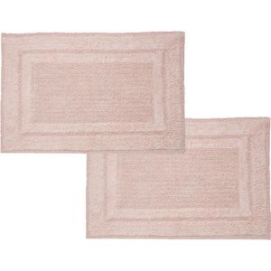 Seahorse Mossa - Badmat - 50x60 cm - Pearl Pink - Set van 2