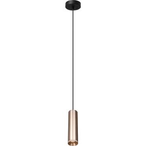 Hanglamp Milano 250 Rosé Champagne - hoogte 25cm - excl. 1x GU10 lichtbron - IP20 - Dimbaar > lampen hang rosé | hanglamp rosé | hanglamp eetkamer rosé | hanglamp keuken rosé | sfeer lamp rosé | design lamp rosé | lamp modern rosé | koker rosé