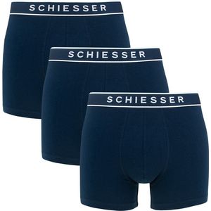 Schiesser 95/5 Organic Heren Shorts - Donker Blauw - 3 pack - Maat L