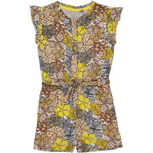 Meisjes jumpsuit - Mily - AOP zand animal bloemen