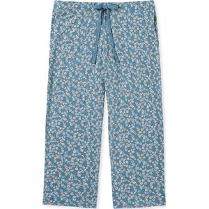 SCHIESSER Mix+Relax nachtkleding dames - dames 3/4-broek bloemen blauw-grijs - Maat: 36