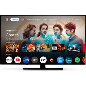 MEDION TV 125,7 cm (50 inch) QLED (Google TV, 4K, Dolby Vision HDR, Netflix, Prime Video, Disney+, Dolby Atmos, DTS X, Smart TV, PVR, Bluetooth, MD 850700)