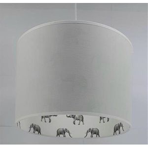 kinderlamp kinderkamer-grijs olifant-babylamp-babykamer-jungle-hanglamp