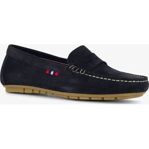 Hush Puppies suede dames mocassins blauw - Maat 37 - Echt leer - Uitneembare zool