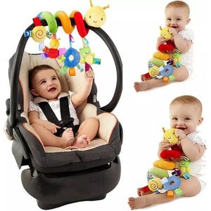 Baby spiraal - Baby speelgoed - Baby rammelaar - Boxspiraal - Maxi cosi spiraal - Kinderwagen speelgoed spiraal - Buggy speelgoed - Auto knuffel - Baby spiraal speeltje - Baby knuffel - Kinderwagen knuffel - Autostoel ketting