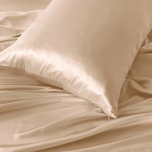 Silkmood zijden kussensloop, 100% zijde 22 momme (600 draadtelling), 50x75cm, Champagne